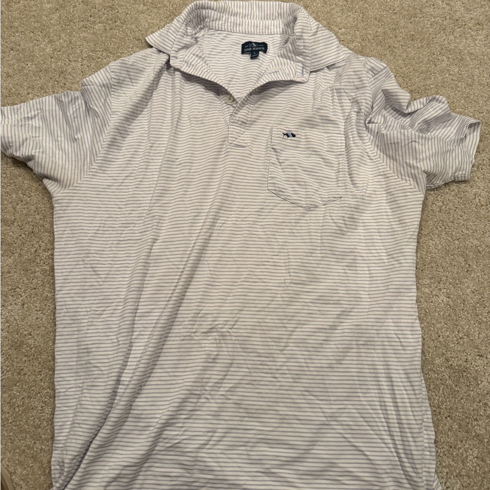 Fish Hippie Men's Striped Polo Shirt